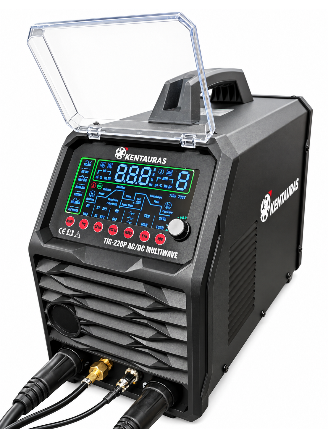 KENTAURAS TIG-220P AC/DC MULTIWAVE – profesionalus 220 A AC/DC TIG/MMA suvirinimo aparatas