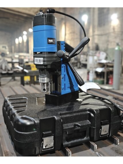 Magnetinės gręžimo staklės MSW Motor 1600W + Gręžimo karūnų rinkinys ECEF Weldon 2