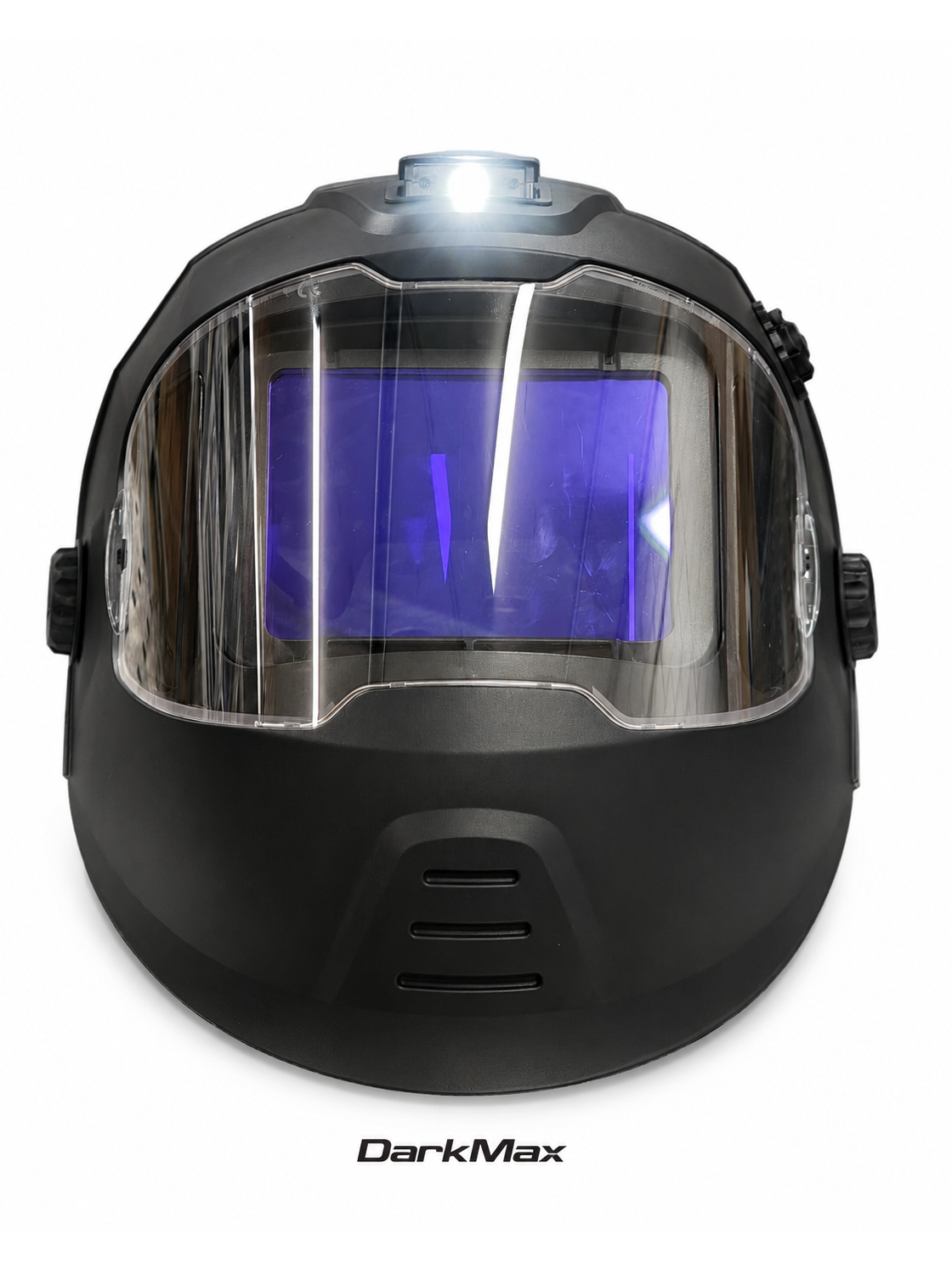 Suvirintojo skydelis DarkMax su automatiniu filtru X2 - LED pašvietimas Suvirintojo skydelis DarkMax su automatiniu filtru X2 - LED pašvietimas
