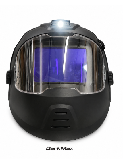 Suvirintojo skydelis DarkMax su automatiniu filtru X2 - LED pašvietimas Suvirintojo skydelis DarkMax su automatiniu filtru X2 - LED pašvietimas